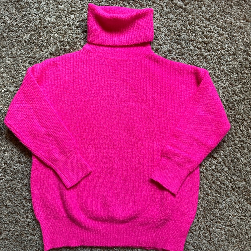 Women’s Dreamers Loose Fit Sweater; Hot Pink; Size M